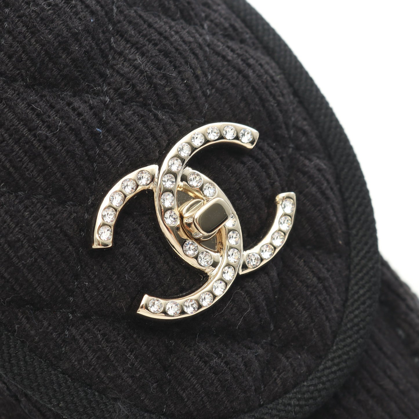 ココマーク ローファー モカシン ファブリック ブラック シャネル シューズ CHANEL