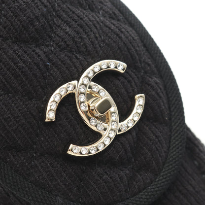 ココマーク ローファー モカシン ファブリック ブラック シャネル シューズ CHANEL