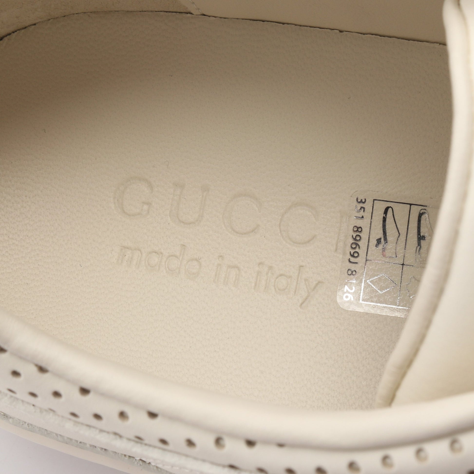 G75 スニーカー レザー ホワイト グッチ シューズ GUCCI