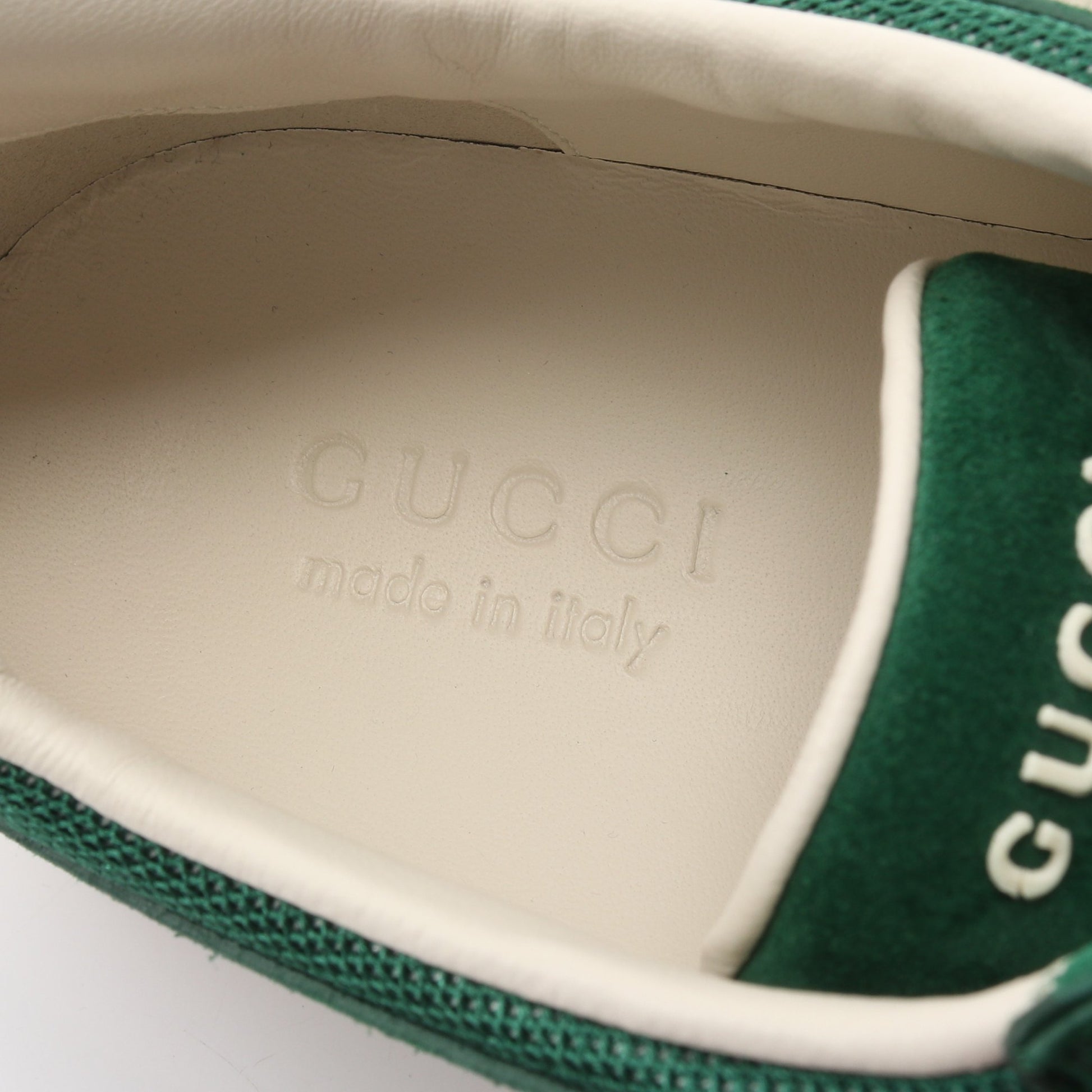 G75 スニーカー スエード ファブリック グリーン グッチ シューズ GUCCI