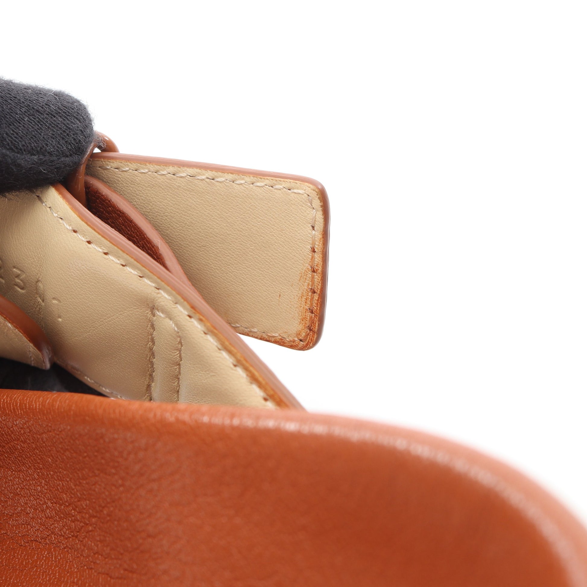 アナグラム トングサンダル レザー ブラウン ロエベ シューズ LOEWE