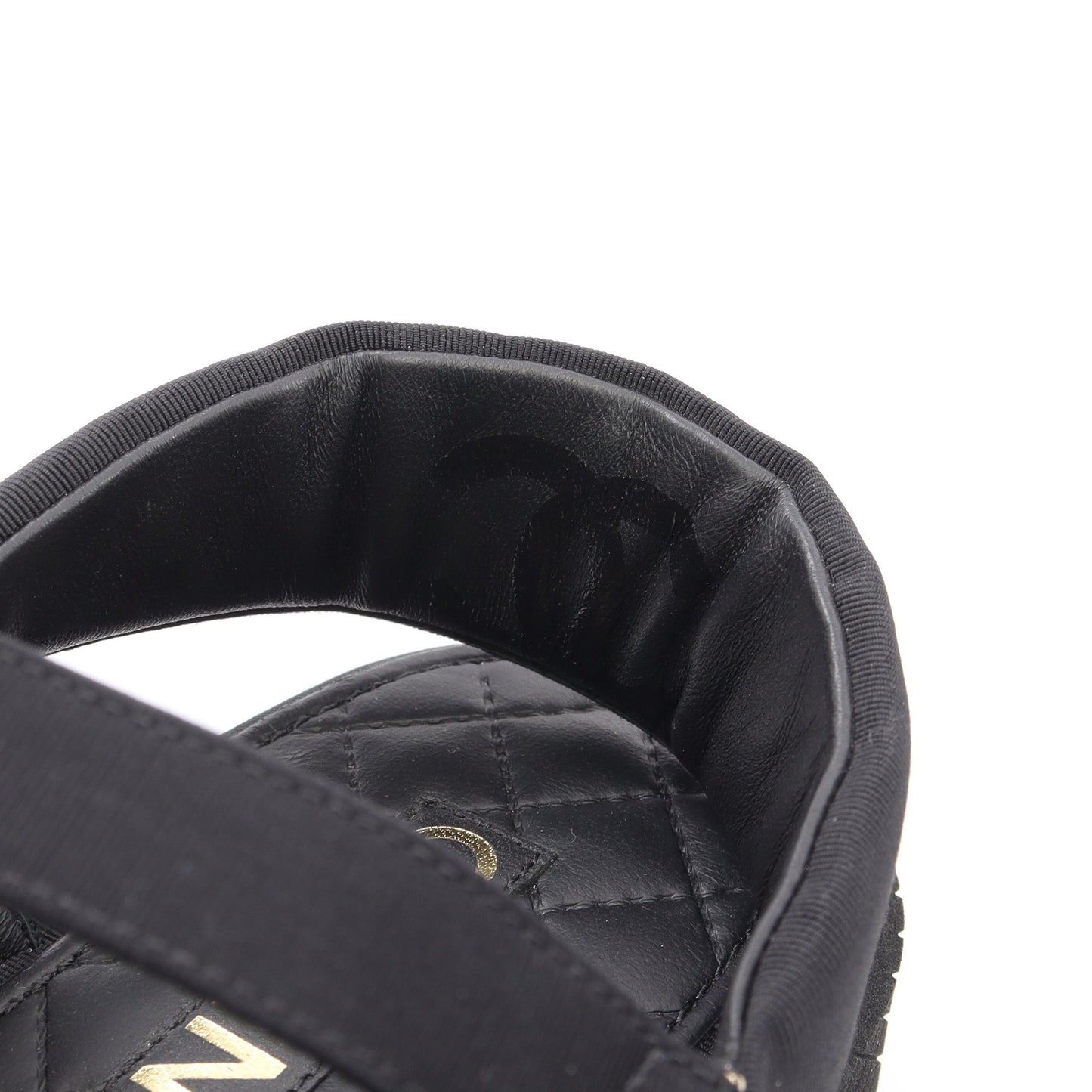 ココマーク サンダル ファブリック ブラック シャネル シューズ CHANEL