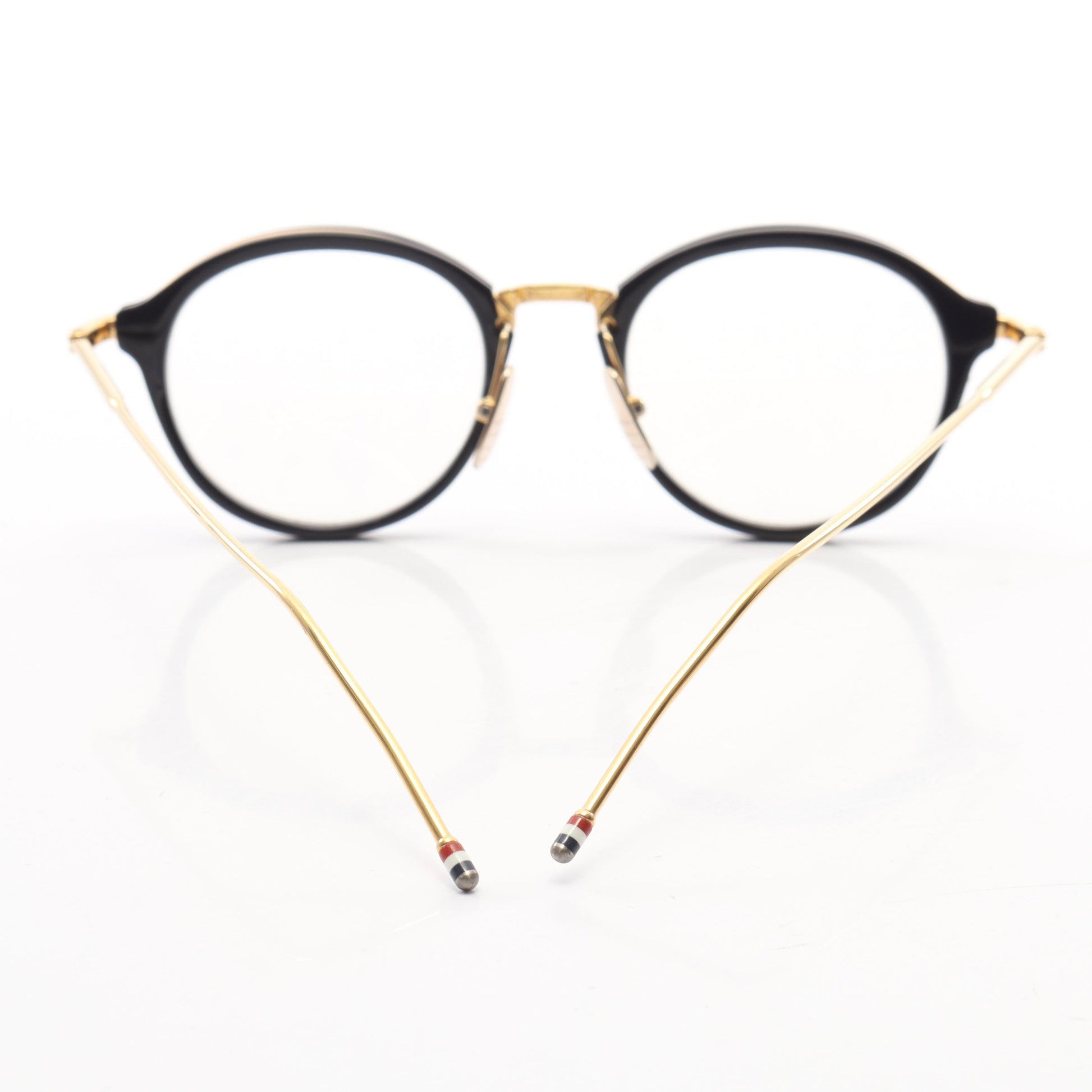 伊達 メガネ 眼鏡 GP ネイビー ゴールド トムブラウン 財布・小物 THOM BROWNE