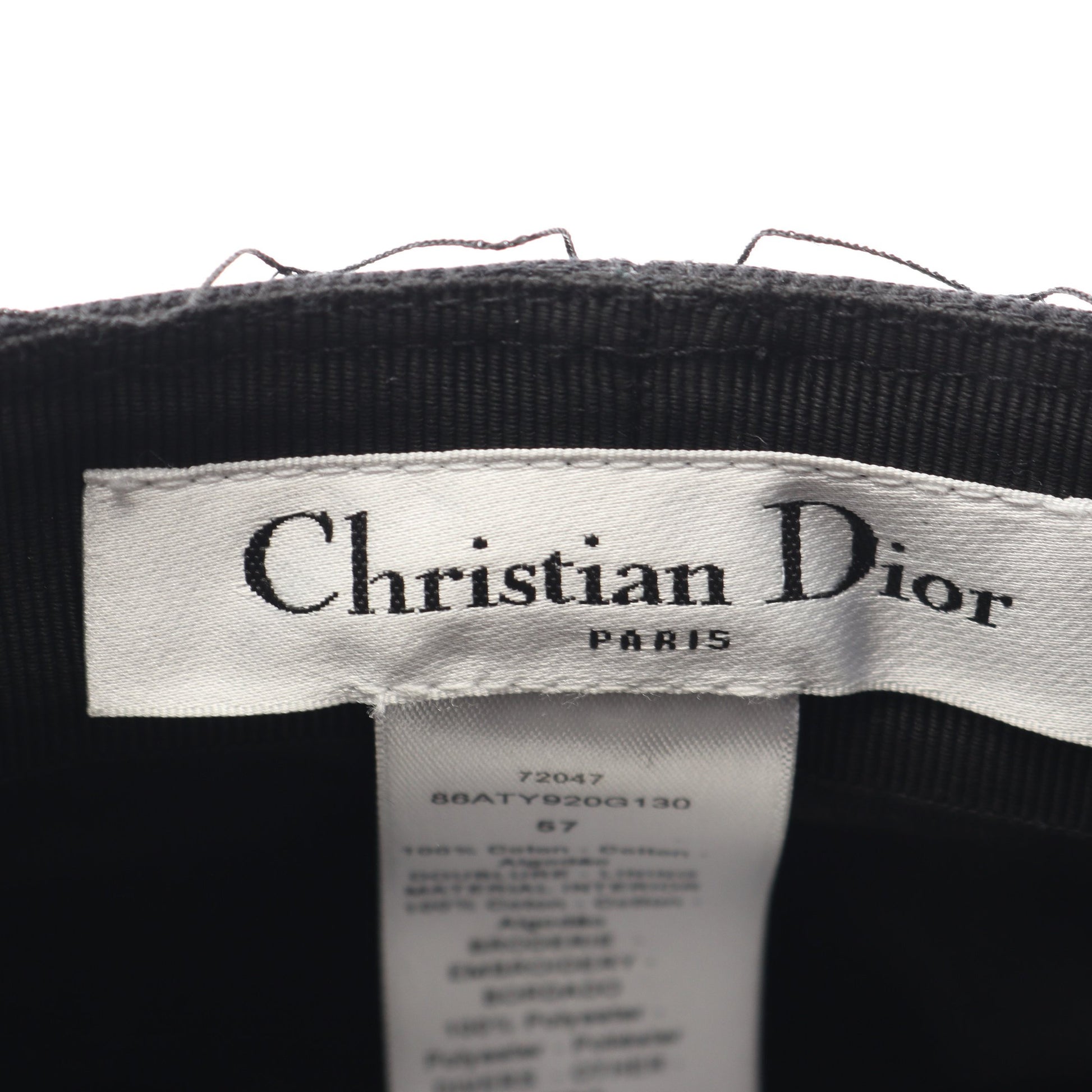 REVOLUTION キャスケット キャップ 帽子 コットン ブラック ディオール 財布・小物 DIOR