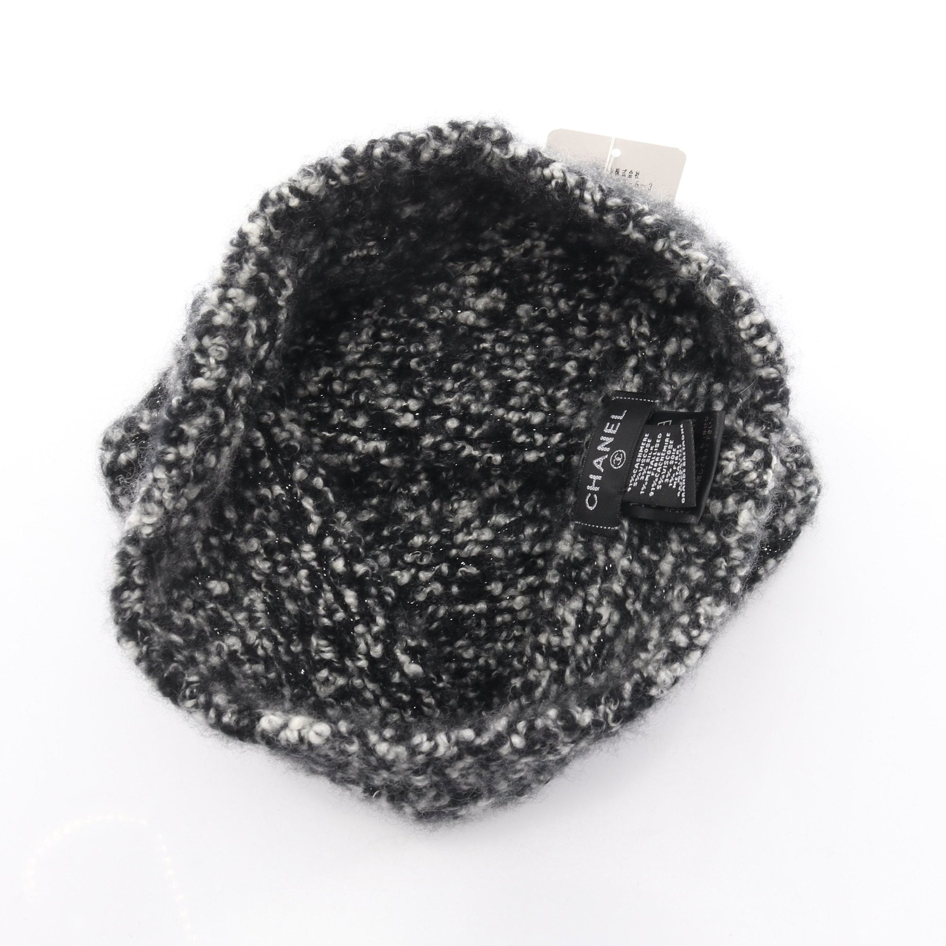 ココマーク ニット帽 ビーニー カシミヤ ブラック シャネル 財布・小物 CHANEL