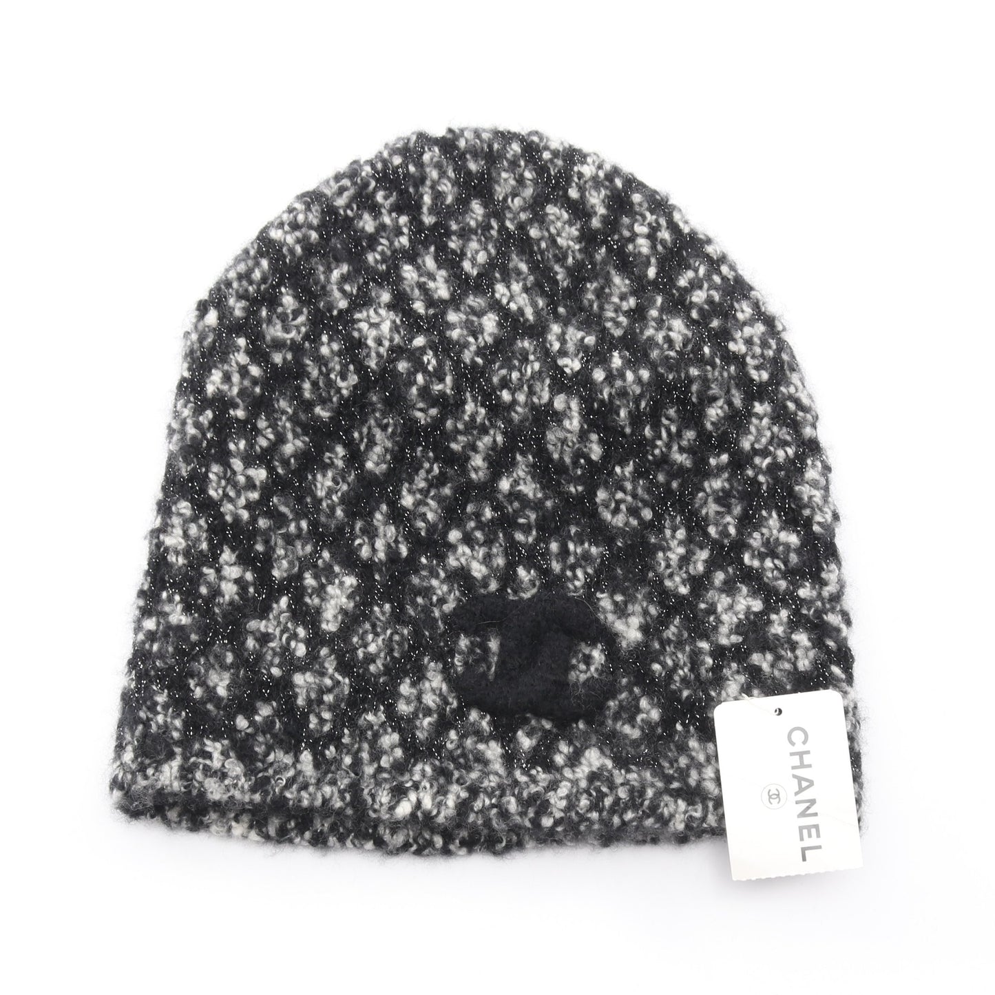 ココマーク ニット帽 ビーニー カシミヤ ブラック シャネル 財布・小物 CHANEL