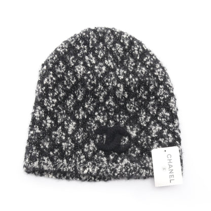 ココマーク ニット帽 ビーニー カシミヤ ブラック シャネル 財布・小物 CHANEL
