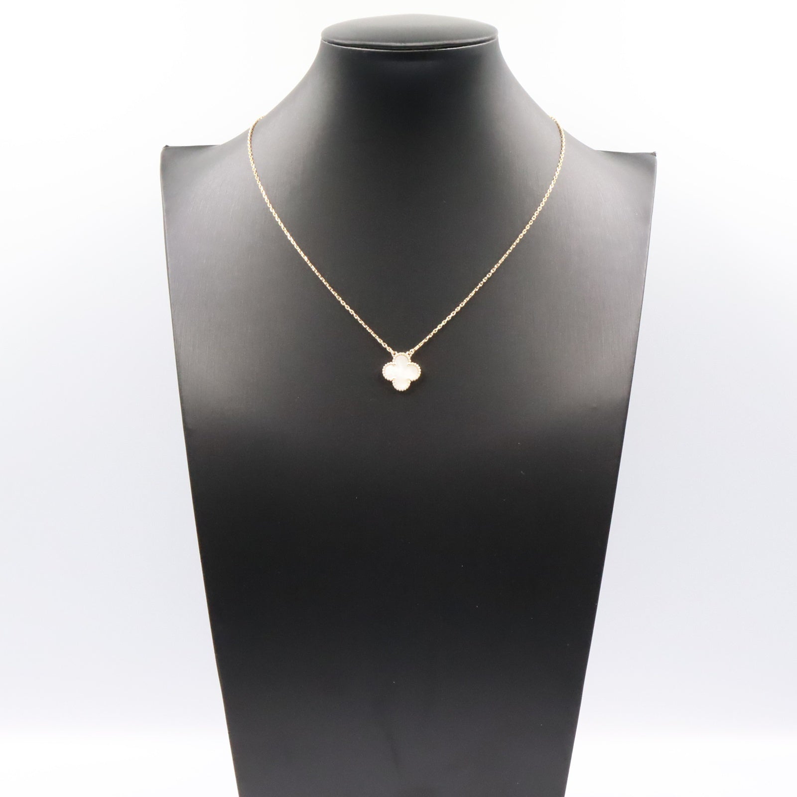 ヴィンテージアルハンブラ マザーオブパール ネックレス ネックレス K18YG マザーオブパール イエローゴールド ホワイト ヴァンクリーフアンドアーペル アクセサリー Van Cleef & Arpels