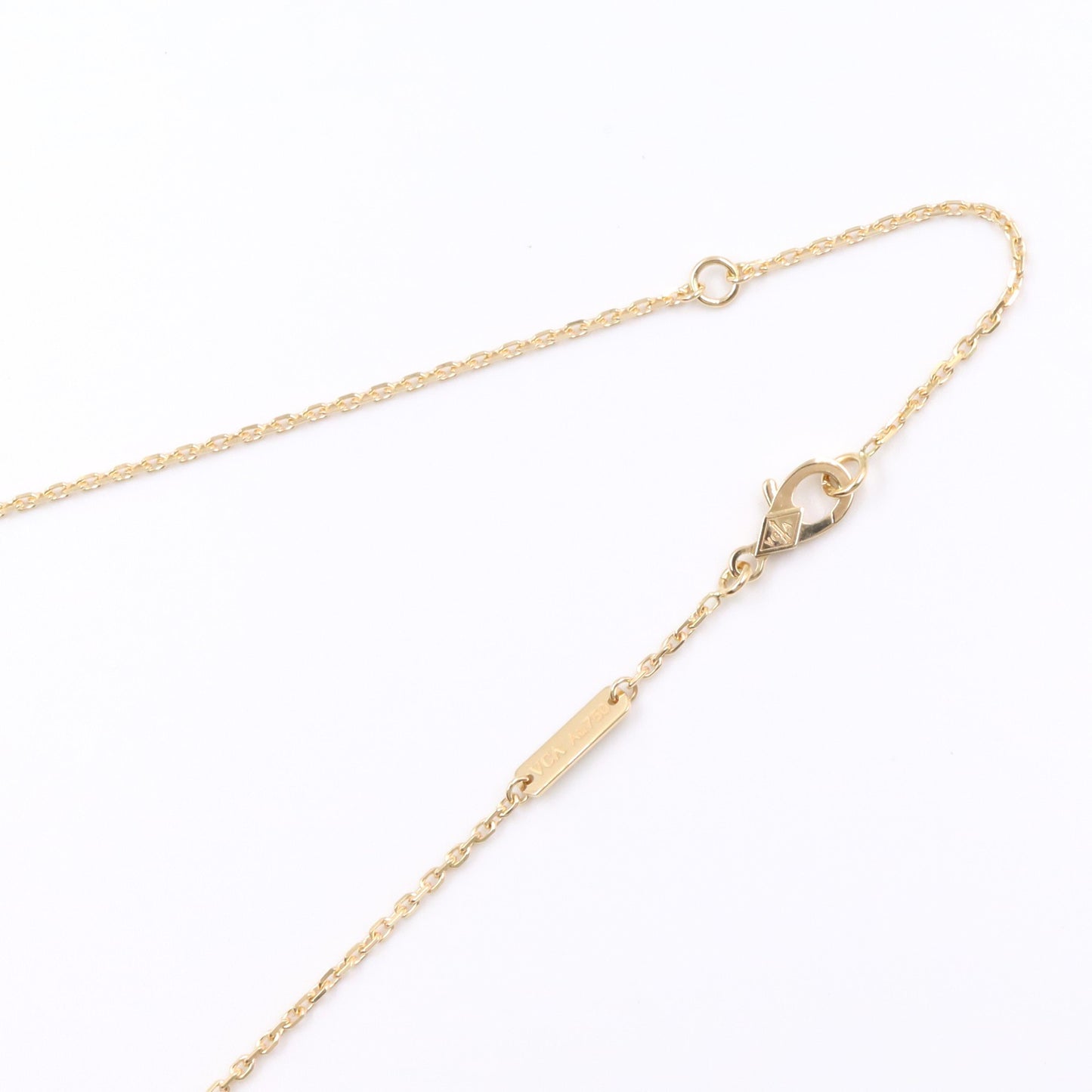 ヴィンテージアルハンブラ マザーオブパール ネックレス ネックレス K18YG マザーオブパール イエローゴールド ホワイト ヴァンクリーフアンドアーペル アクセサリー Van Cleef & Arpels