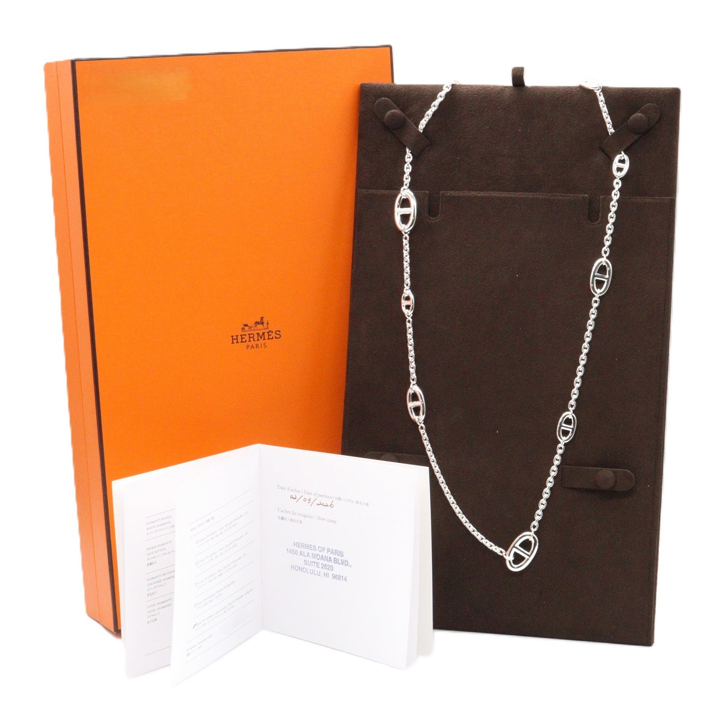 ファランドール 80 ネックレス ネックレス SV925 シルバー エルメス アクセサリー HERMES