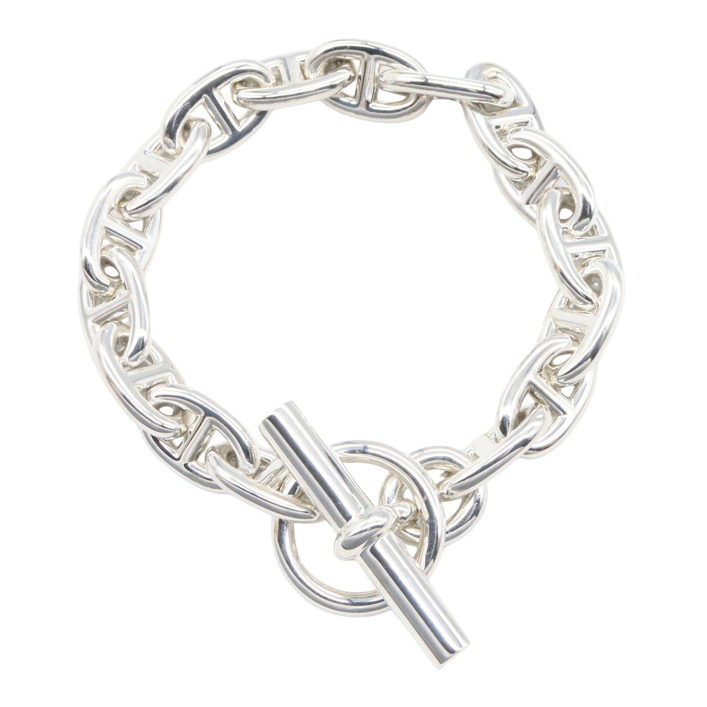 シェーヌダンクル MM 16コマ ブレスレット ブレスレット SV925 シルバー エルメス アクセサリー HERMES