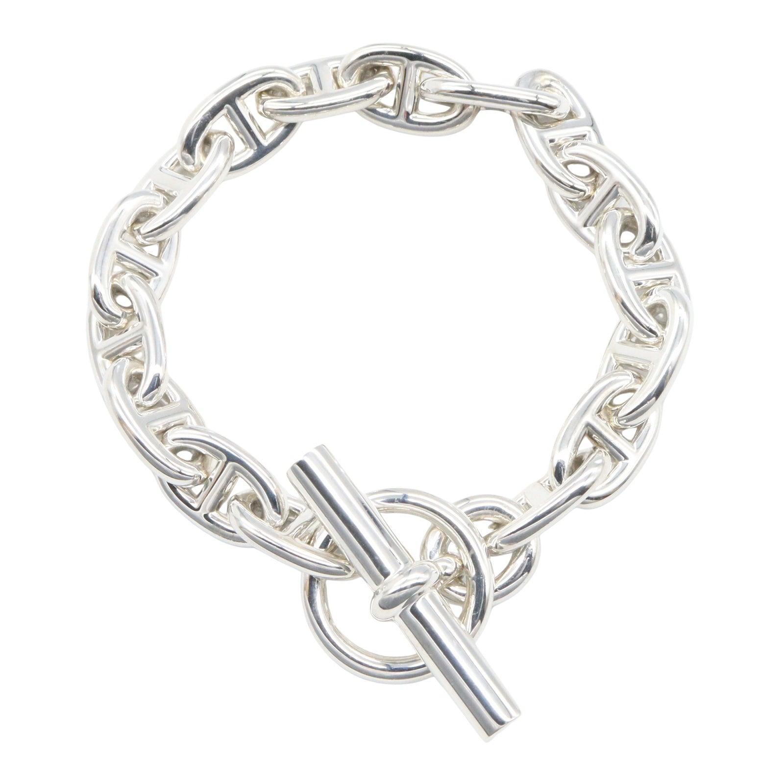 シェーヌダンクル MM 16コマ ブレスレット ブレスレット SV925 シルバー エルメス アクセサリー HERMES