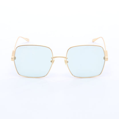 ロゴ スクエア サングラス GP ゴールド ブルー グッチ 財布・小物 GUCCI