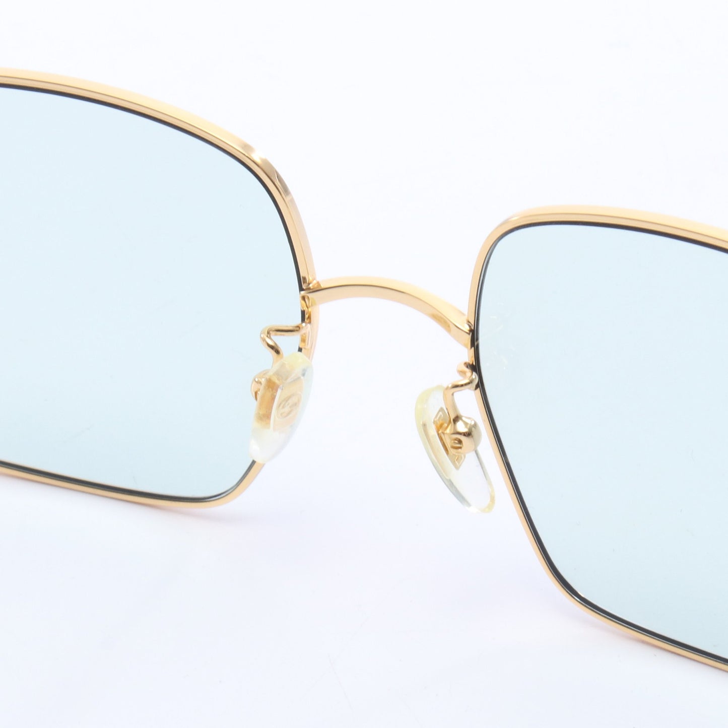 ロゴ スクエア サングラス GP ゴールド ブルー グッチ 財布・小物 GUCCI