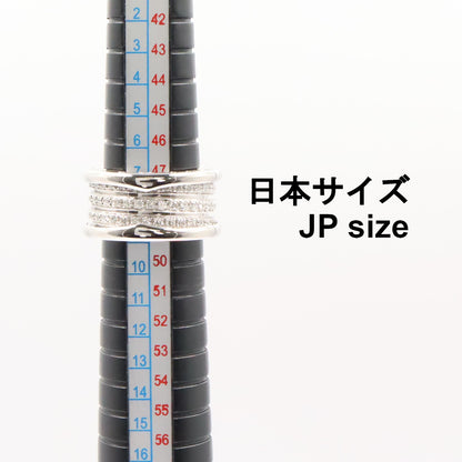 B-zero1 ビーゼロワン リング 4バンド リング 指輪 K18WG ダイヤモンド ホワイトゴールド クリア ブルガリ アクセサリー BVLGARI