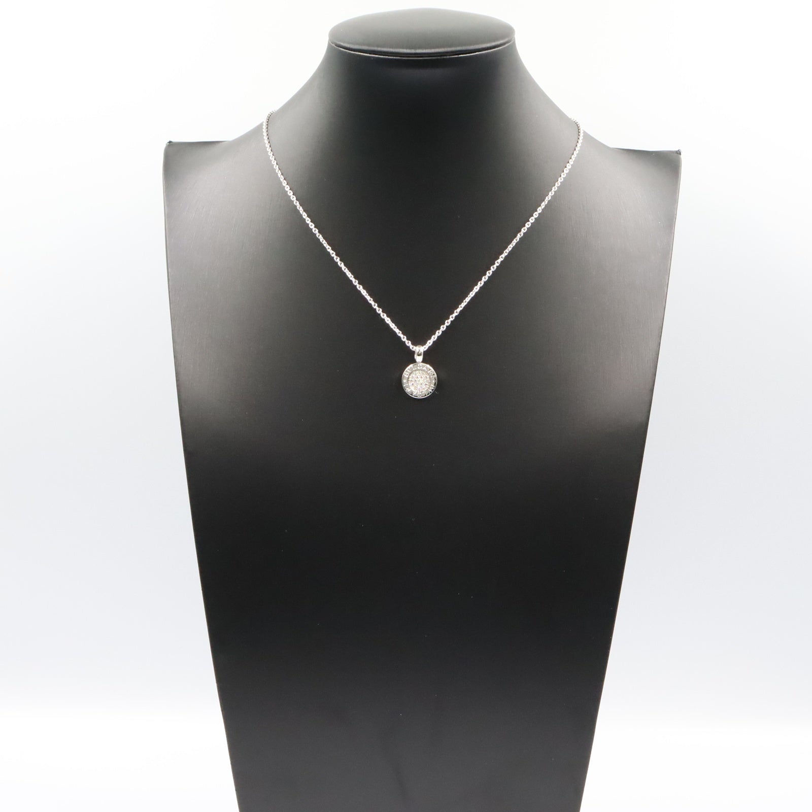 ブルガリブルガリ ダイヤ ネックレス ネックレス K18WG ダイヤモンド ホワイトゴールド クリア ブルガリ アクセサリー BVLGARI