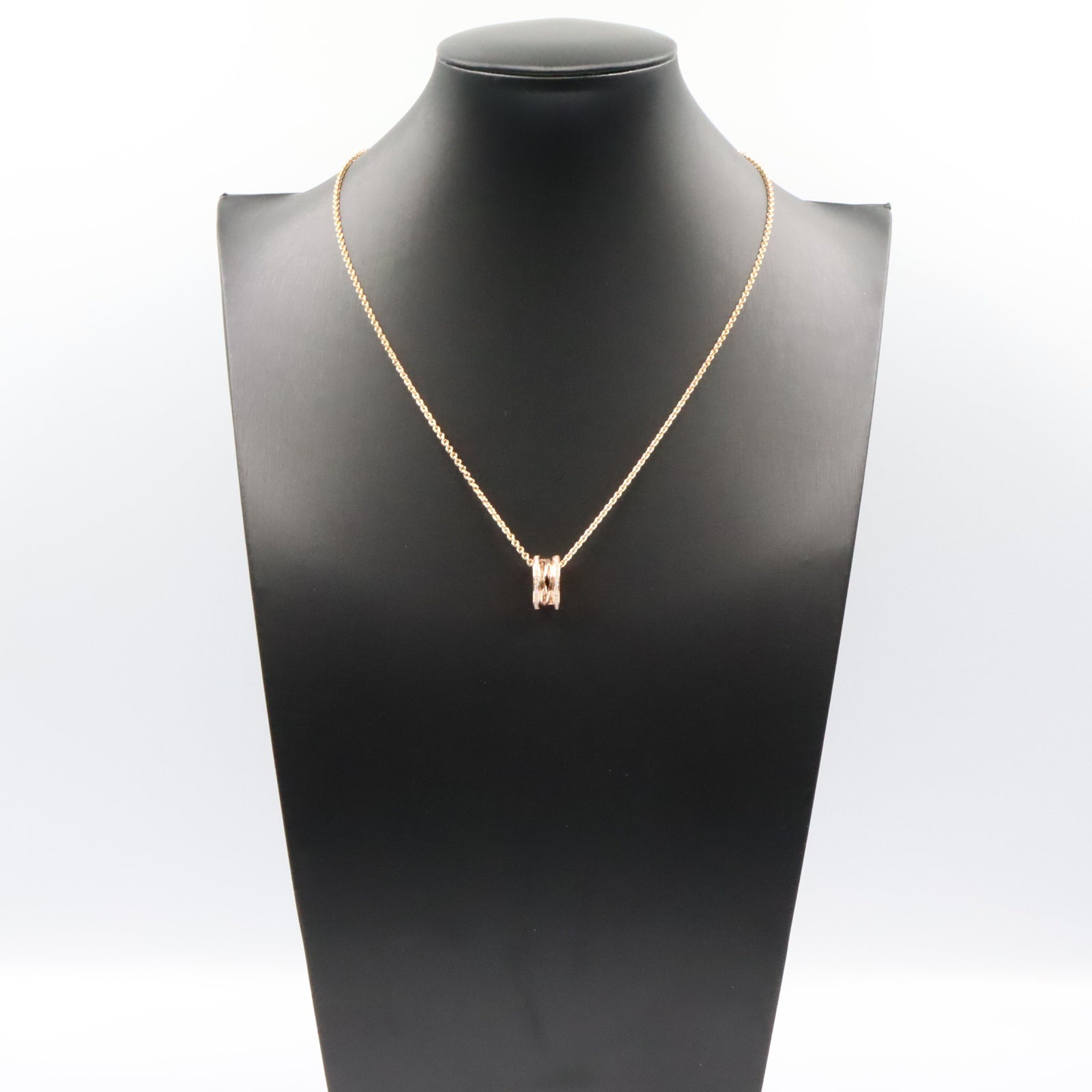 B-zero1 ビーゼロワン デザインレジェンド ダイヤ ネックレス ネックレス K18PG ダイヤモンド ピンクゴールド クリア ブルガリ アクセサリー BVLGARI