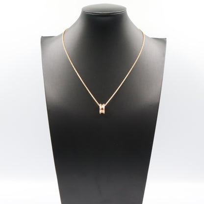 B-zero1 ビーゼロワン デザインレジェンド ダイヤ ネックレス ネックレス K18PG ダイヤモンド ピンクゴールド クリア ブルガリ アクセサリー BVLGARI