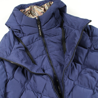 ダウンジャケット ブルー エトロ アウター ETRO