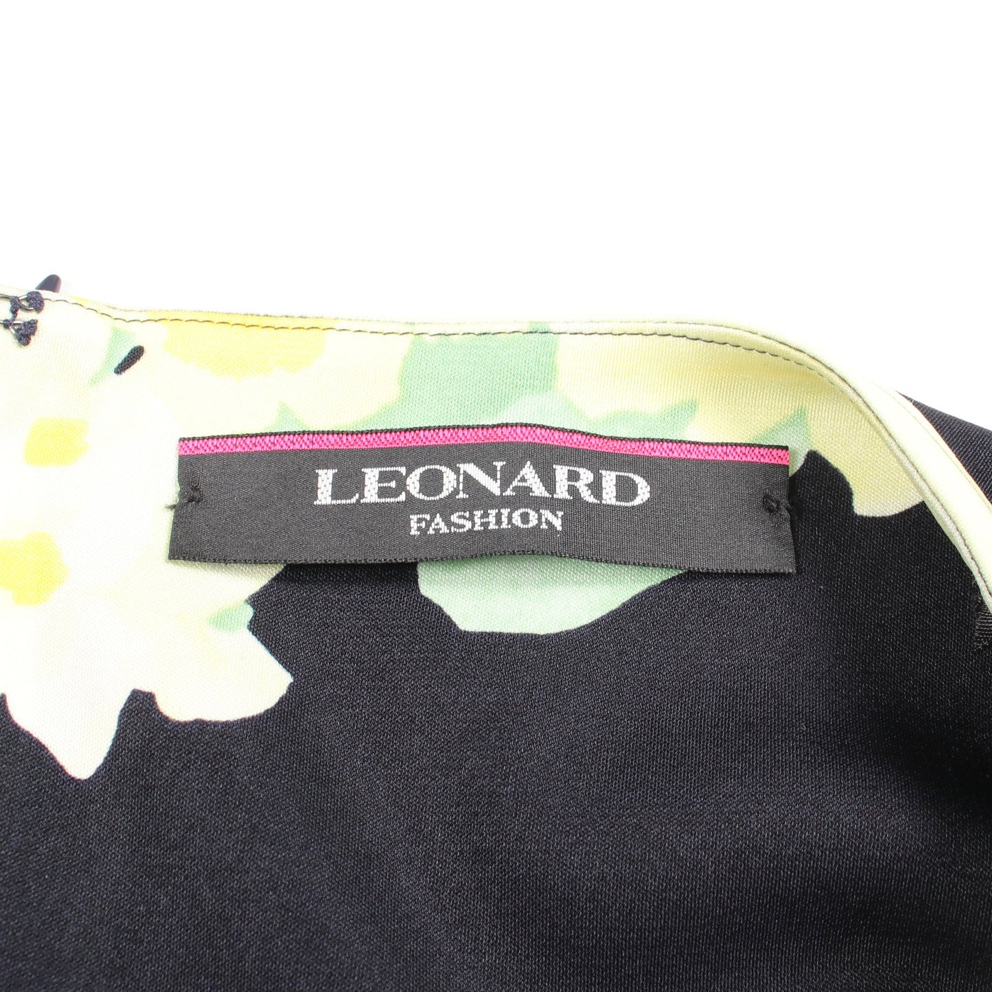 花柄 ケープ ワンピース セットアップ ブラック イエロー レオナールファッション スーツ LEONARD FASHION