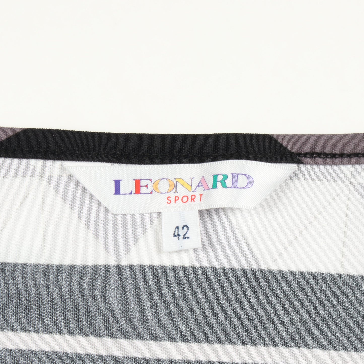 花柄 七分袖 カットソー ブラック ブルー グレー レオナールスポーツ トップス LEONARD SPORT