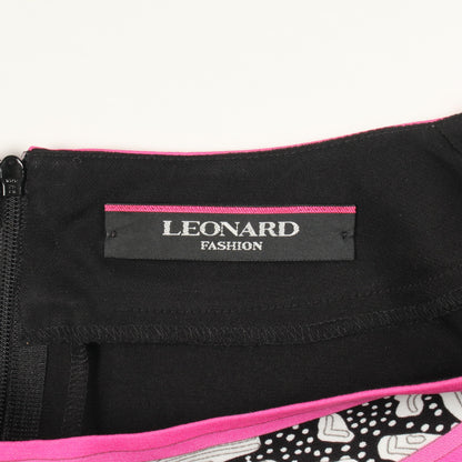 ワンピース ブラック ピンク レオナールファッション ワンピース LEONARD FASHION