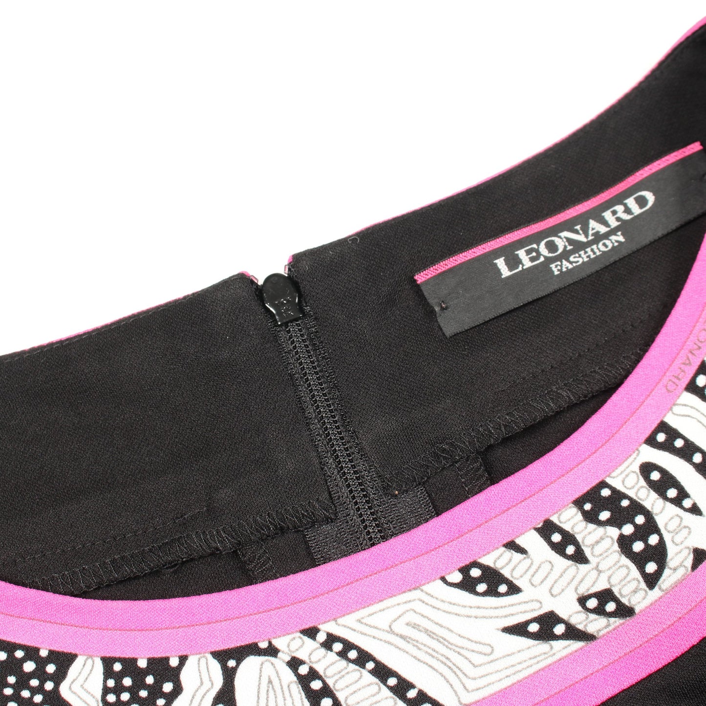 ワンピース ブラック ピンク レオナールファッション ワンピース LEONARD FASHION