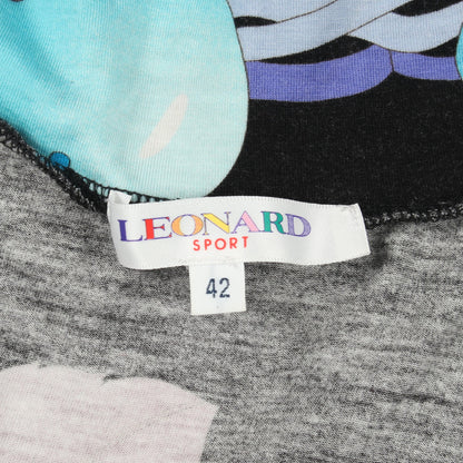 フルーツ ハイネック 長袖 カットソー テンセル ブラック ブルー パープル レオナールスポーツ トップス LEONARD SPORT