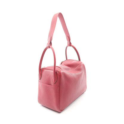 リンディ30 ルビー ショルダーバッグ トリヨンクレマンス バーガンディ シルバー金具 T刻印 エルメス バッグ HERMES