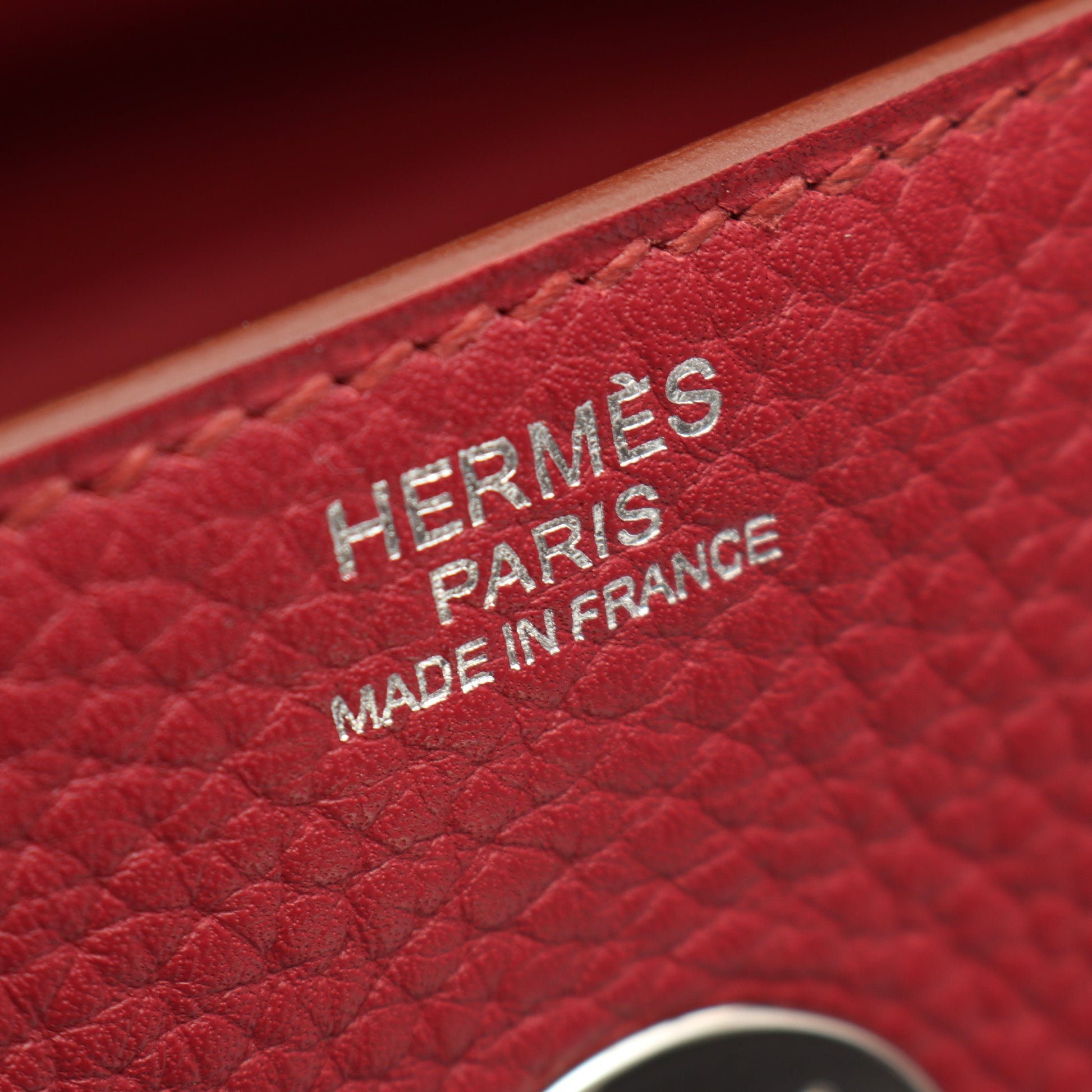 リンディ30 ルビー ショルダーバッグ トリヨンクレマンス バーガンディ シルバー金具 T刻印 エルメス バッグ HERMES