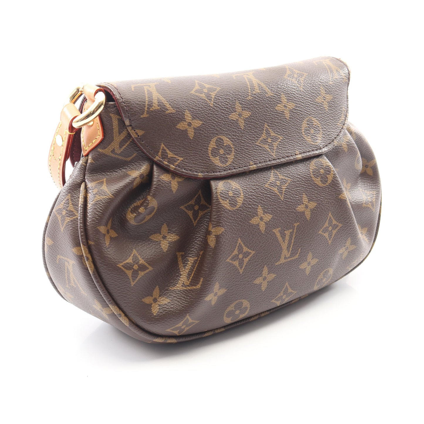 サンセット モノグラム ショルダーバッグ PVC レザー ブラウン ルイヴィトン バッグ LOUIS VUITTON