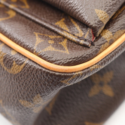 ヴィバシテPM モノグラム ショルダーバッグ PVC レザー ブラウン ルイヴィトン バッグ LOUIS VUITTON