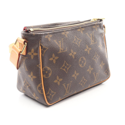 ヴィバシテPM モノグラム ショルダーバッグ PVC レザー ブラウン ルイヴィトン バッグ LOUIS VUITTON