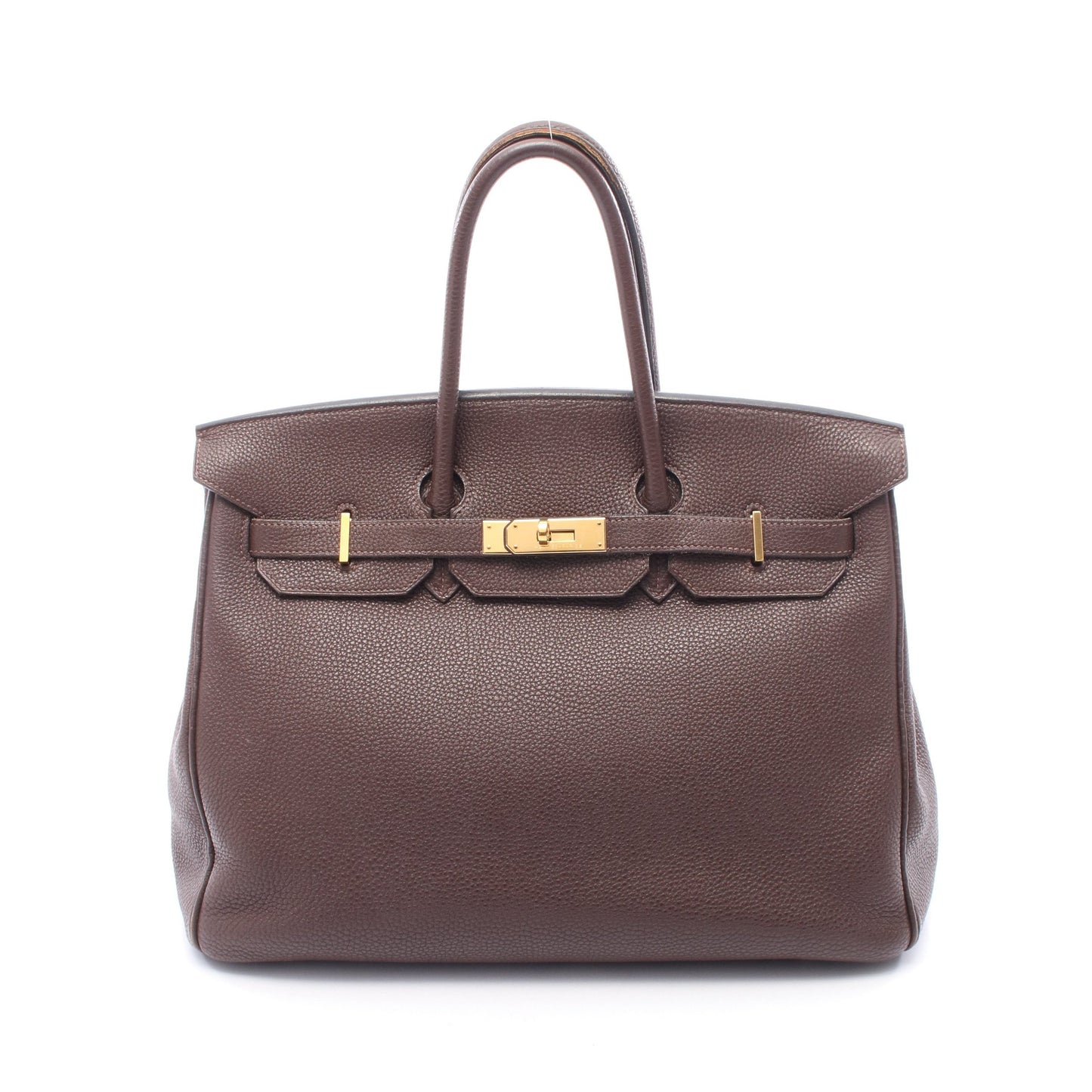 バーキン35 ショコラ ハンドバッグ トゴ ダークブラウン ゴールド金具 □L刻印 エルメス バッグ HERMES