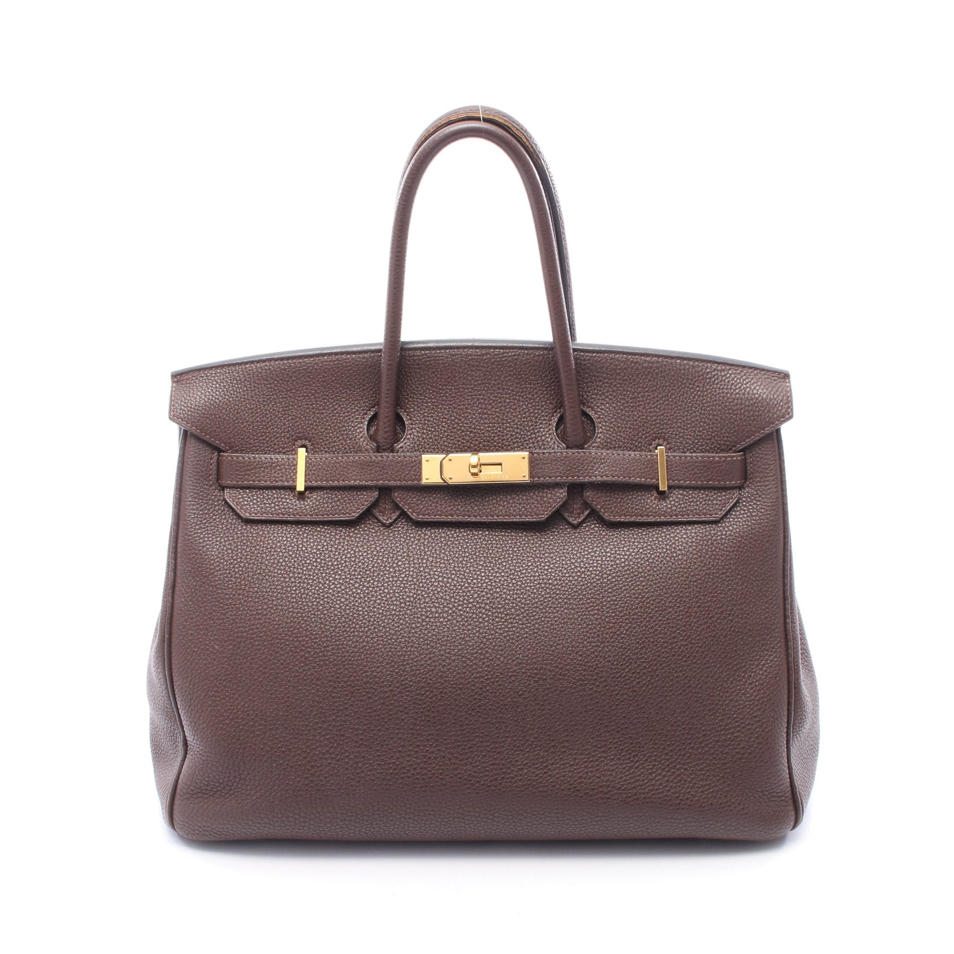 バーキン35 ショコラ ハンドバッグ トゴ ダークブラウン ゴールド金具 □L刻印 エルメス バッグ HERMES