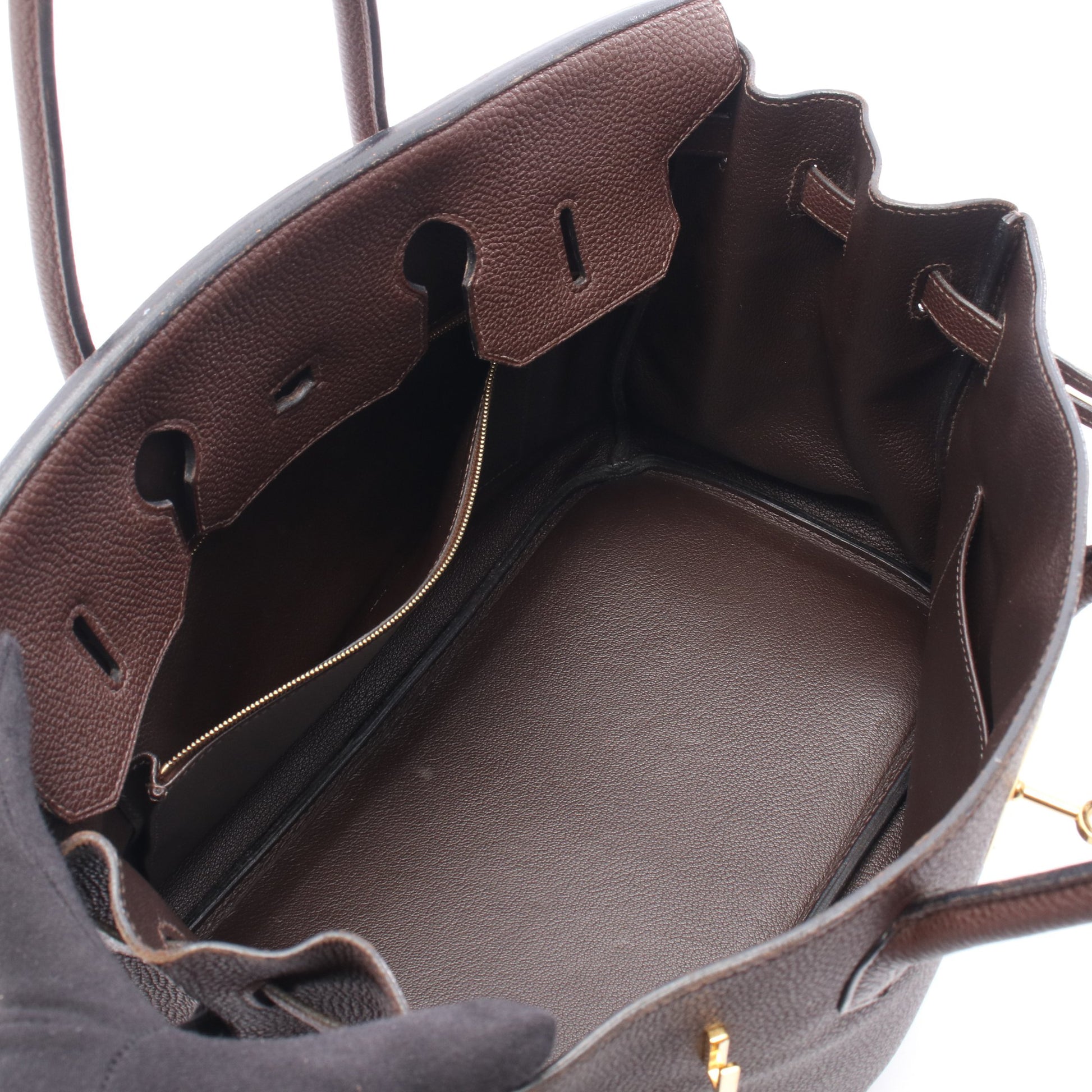 バーキン35 ショコラ ハンドバッグ トゴ ダークブラウン ゴールド金具 □L刻印 エルメス バッグ HERMES