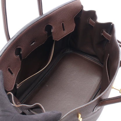 バーキン35 ショコラ ハンドバッグ トゴ ダークブラウン ゴールド金具 □L刻印 エルメス バッグ HERMES