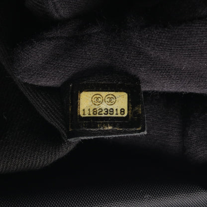パリニューヨークライン ハンドバッグ トートバッグ ナイロン レザー ブラック シルバー金具 シャネル バッグ CHANEL