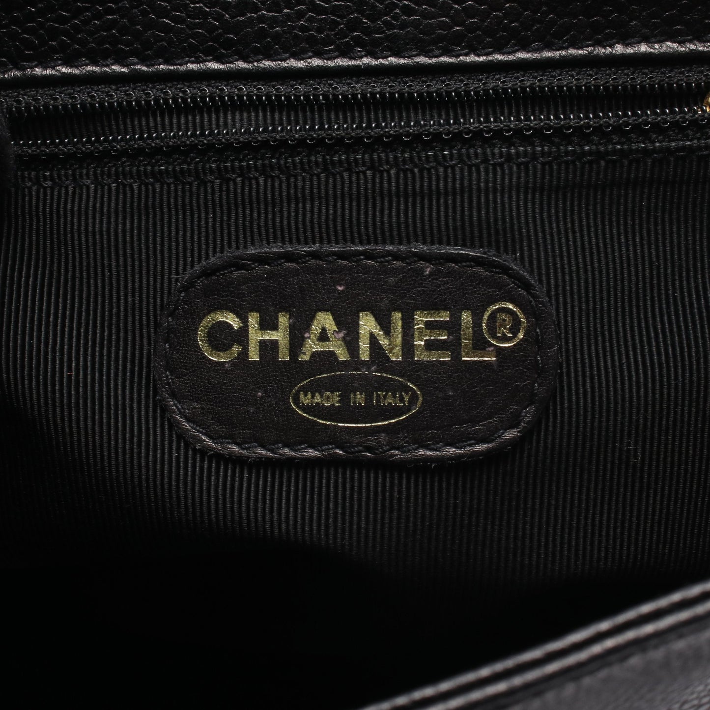 トリプルココマーク バックパック リュックサック キャビアスキン ブラック ゴールド金具 シャネル バッグ CHANEL