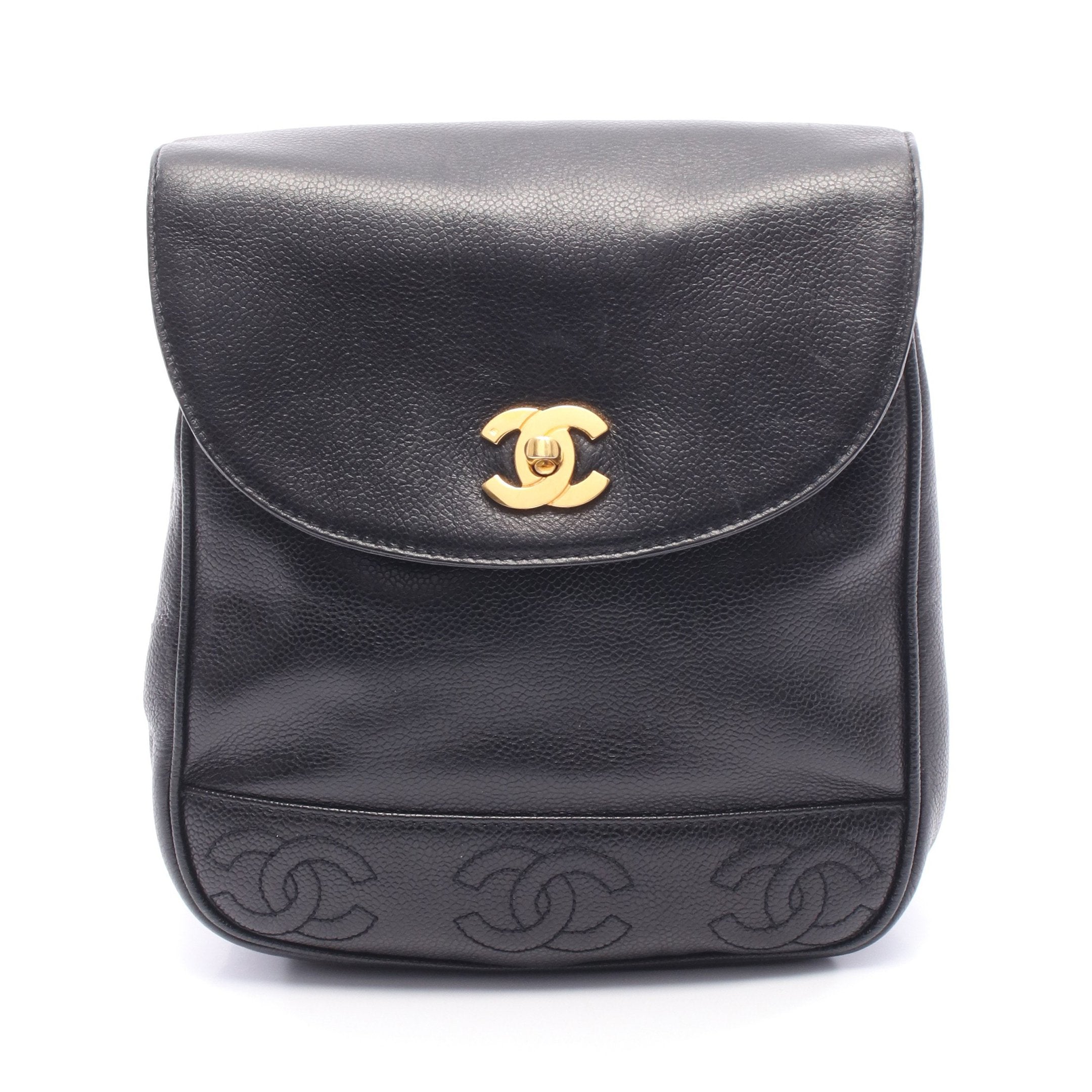 シャネル CHANEL リュックサック マトラッセ トリプルココ キャビアスキン トリプルココマーク バックパック リュックサック キャビアスキン