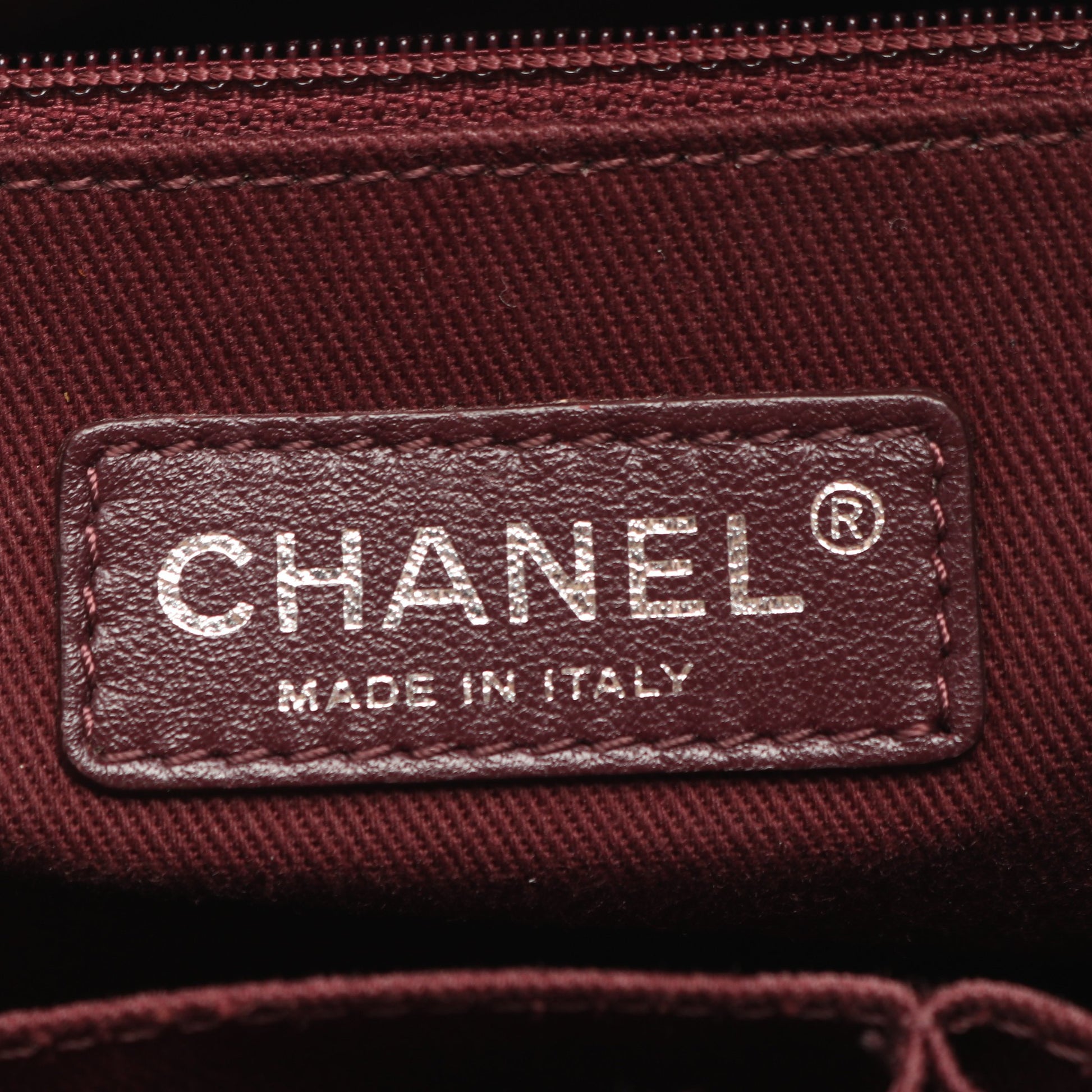 マトラッセ エンボス加工 アンティークシルバー金具 チェーンショルダーバッグ レザー ブラウン シャネル バッグ CHANEL