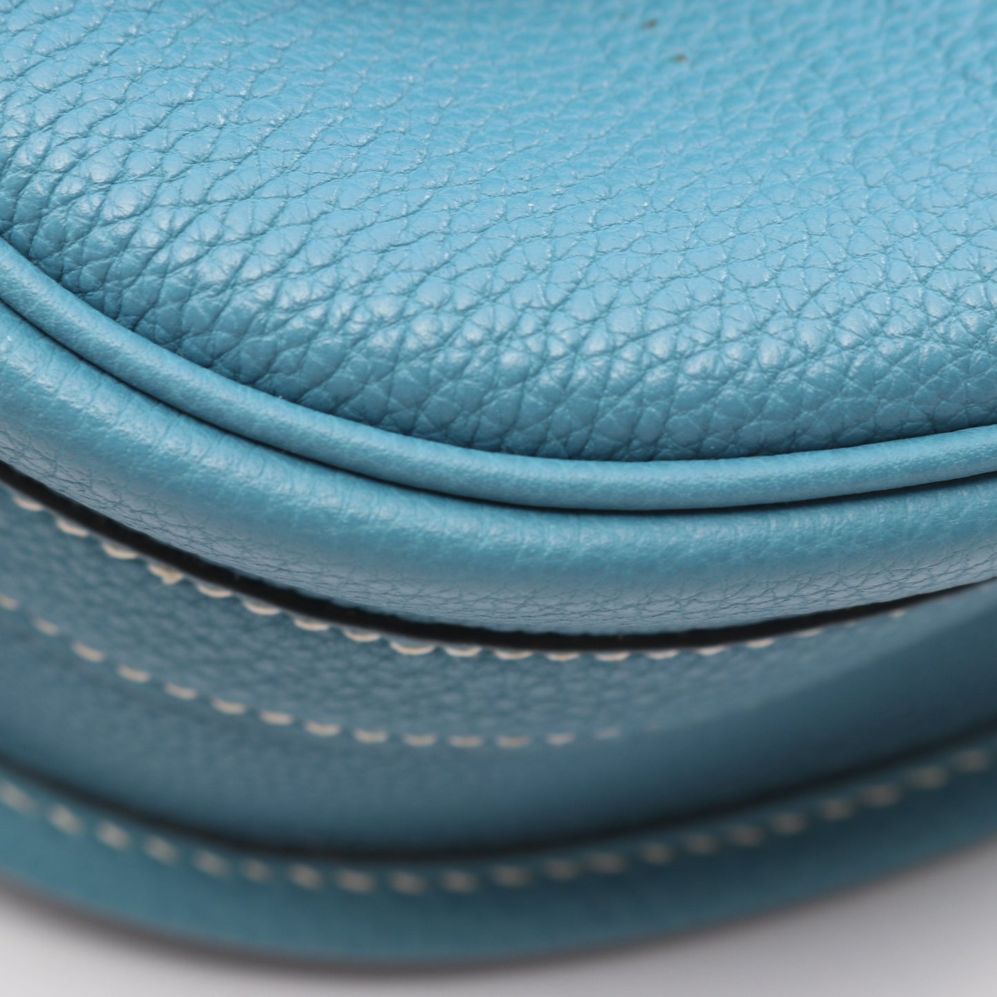 バルドゴルフ ブルージーン ショルダーバッグ トゴ ライトブルー シルバー金具 □H刻印 エルメス バッグ HERMES