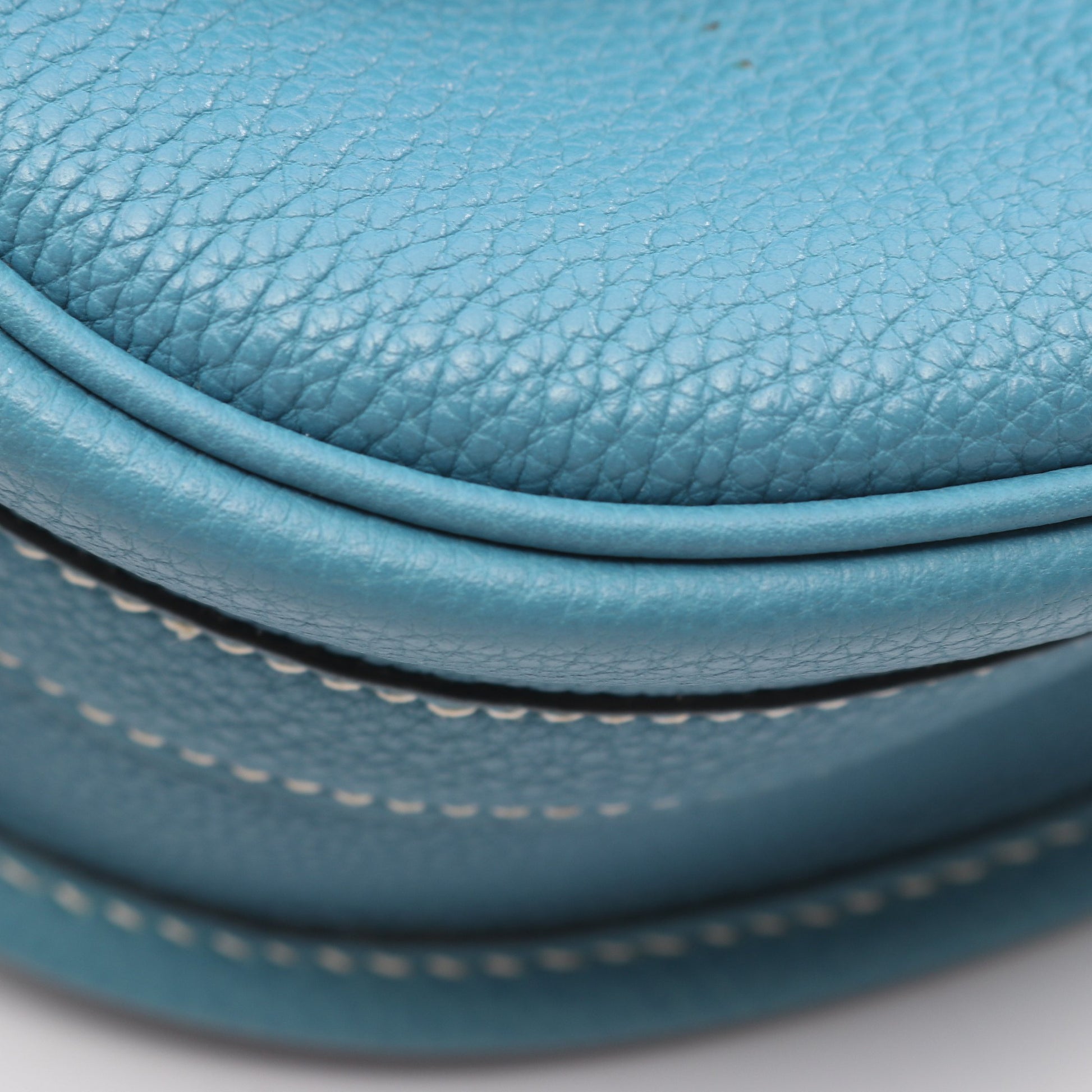 バルドゴルフ ブルージーン ショルダーバッグ トゴ ライトブルー シルバー金具 □H刻印 エルメス バッグ HERMES