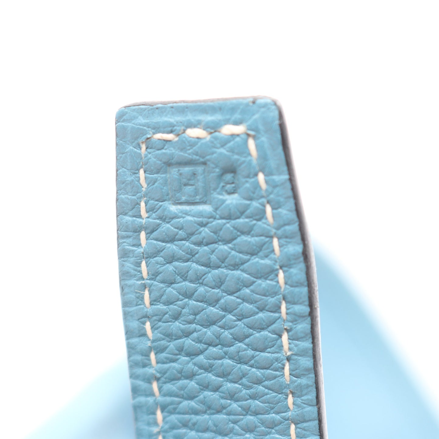 バルドゴルフ ブルージーン ショルダーバッグ トゴ ライトブルー シルバー金具 □H刻印 エルメス バッグ HERMES