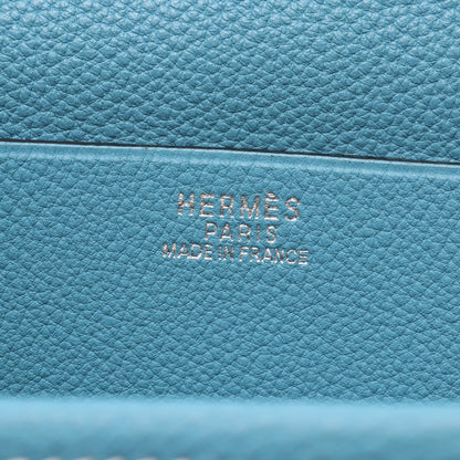 バルドゴルフ ブルージーン ショルダーバッグ トゴ ライトブルー シルバー金具 □H刻印 エルメス バッグ HERMES