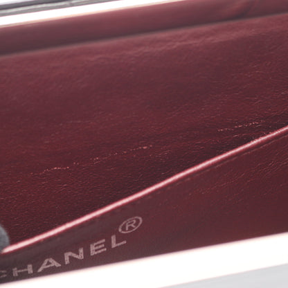 マトラッセ バニティバッグ ラムスキン ブラック シルバー金具 シャネル バッグ CHANEL