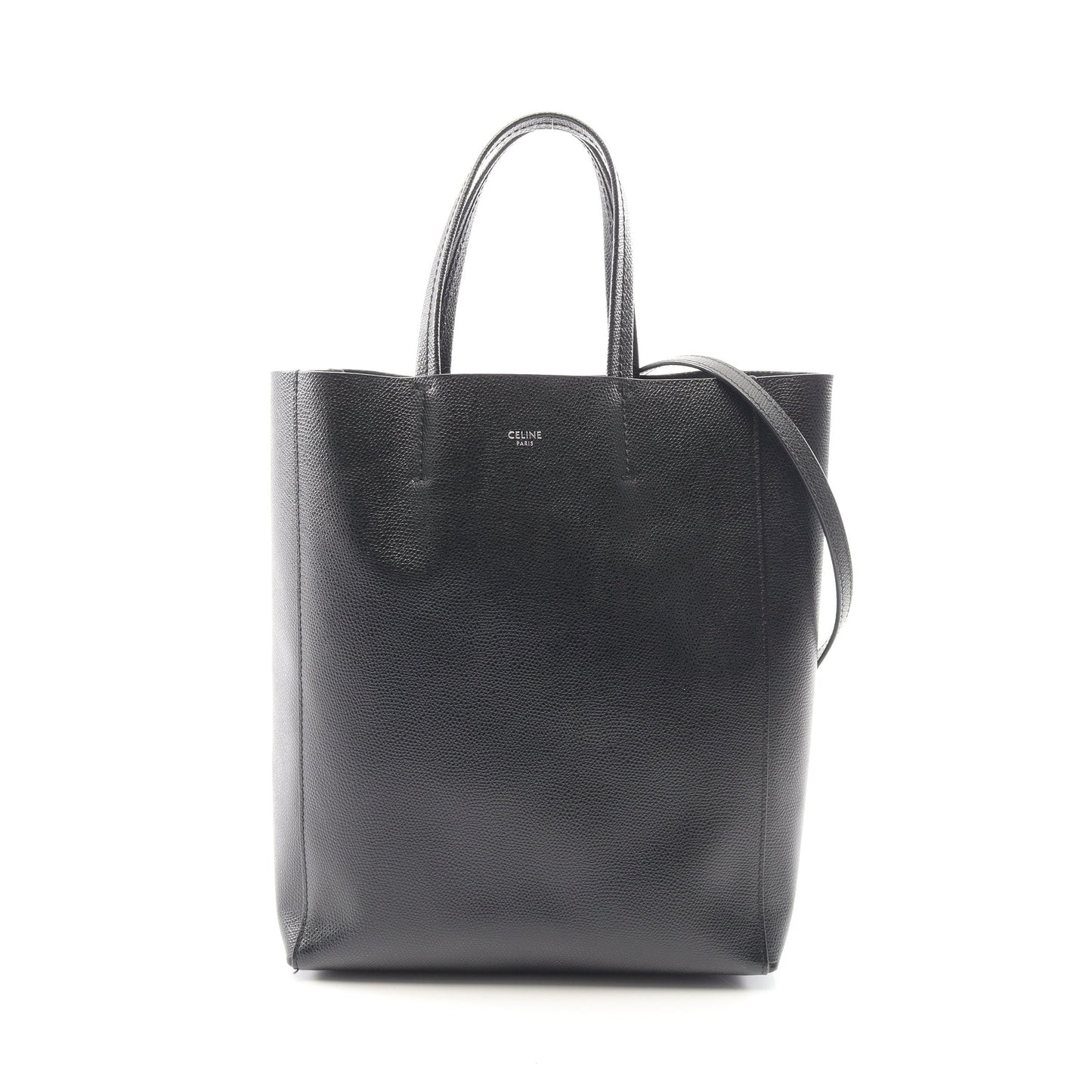 バーティカル スモール カバ 2WAY ハンドバッグ トートバッグ レザー ブラック セリーヌ バッグ CELINE