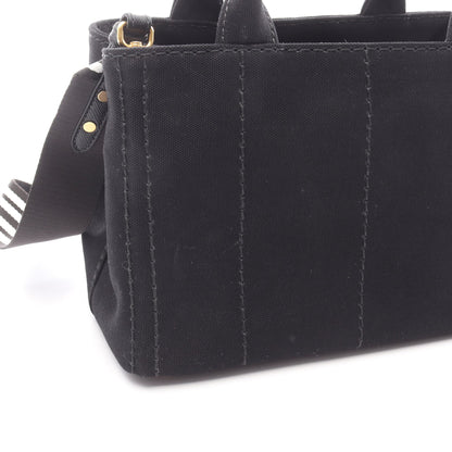 CANAPA カナパ 2WAY ハンドバッグ トートバッグ キャンバス ブラック プラダ バッグ PRADA