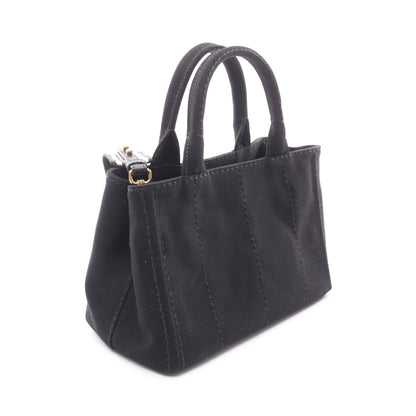 CANAPA カナパ 2WAY ハンドバッグ トートバッグ キャンバス ブラック プラダ バッグ PRADA
