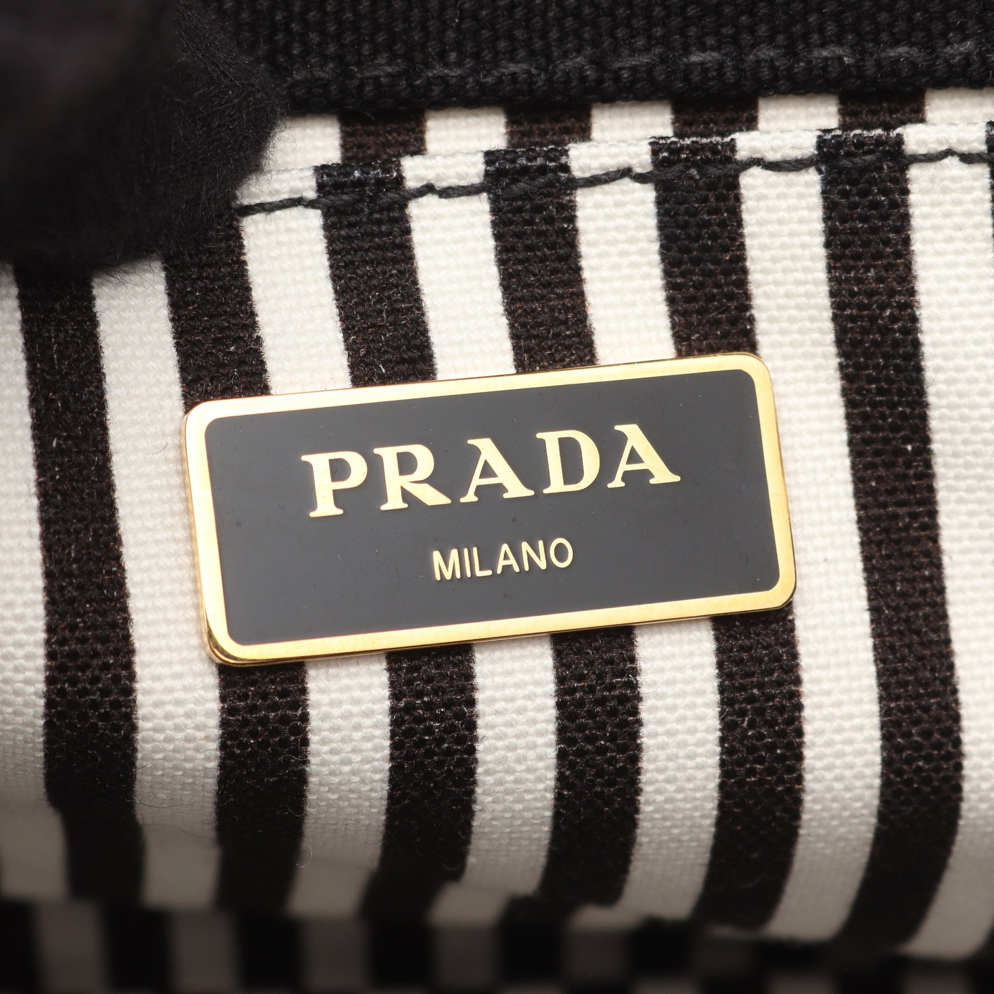 CANAPA カナパ 2WAY ハンドバッグ トートバッグ キャンバス ブラック プラダ バッグ PRADA